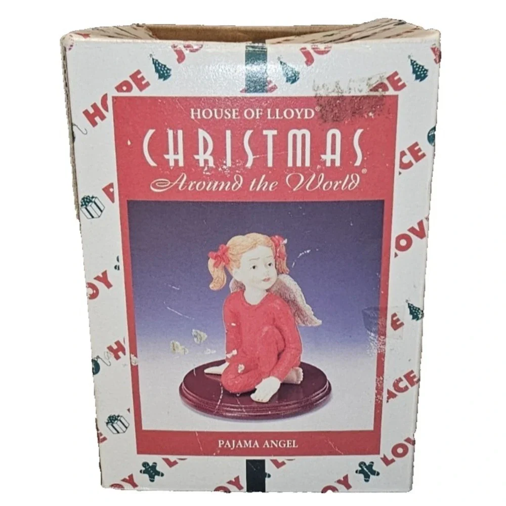House of Lloyd 1996 Pajama Angel Figurine Christmas Around the World Decor w/Box